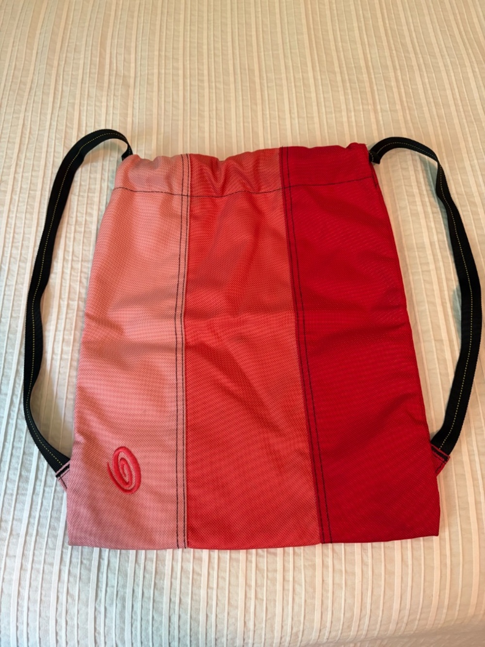 TIMBUK2 Drawstring Cinch Backpack Pink/Coral/Red